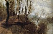 Corot Camille Path on the Rlo oil painting artist
